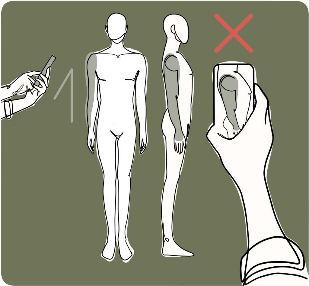 Incorrect way to take a photo