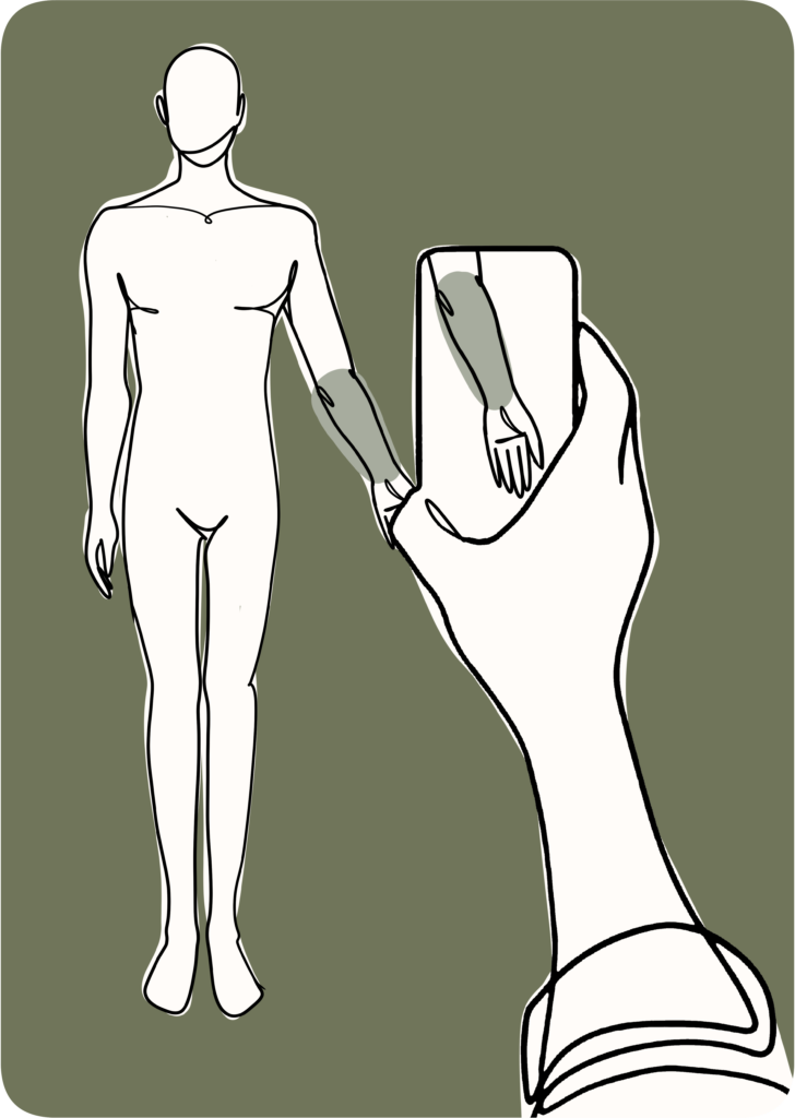 How to take a photo of the forearm